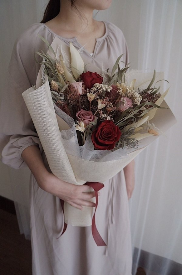 永生乾燥花束 Dried flower bouquet【浪漫】求婚驚喜 / 週年紀念 / 佈置拍照 第1張的照片