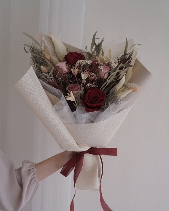 永生乾燥花束 Dried flower bouquet【浪漫】求婚驚喜 / 週年紀念 / 佈置拍照 第2張的照片