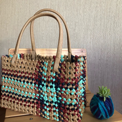 mai様オーダー品】クラフトバンド かごバッグ2個セット かごバッグ amu