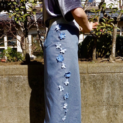 お花タイトスカート 2枚目の画像