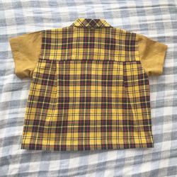 子供服☆チェックシャツ(黄) 3枚目の画像