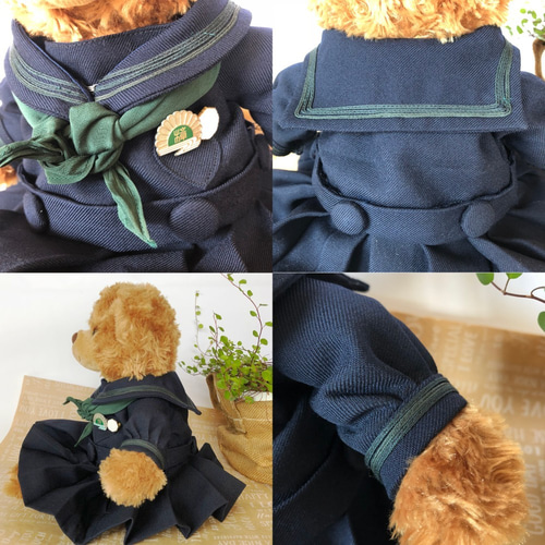 かなた　制服リメイク ダッフィー オーダーコスチューム　ぬいぐるみ衣装 b6f275406f349a509d2a362a3ca096