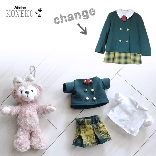 思い出の制服リメイク♡オーダーメイド♡そのままミニチュア制服を
