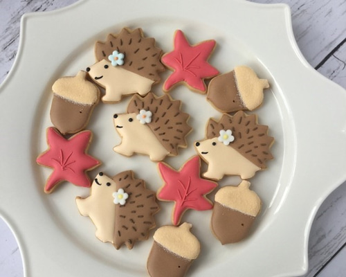 アイシングクッキー　リリスページ お誕生日アイシングクッキー リス クッキー sugar rose 通販