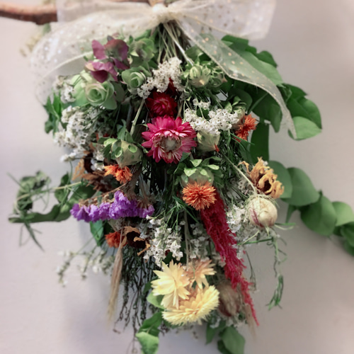 ドライフラワースワッグ SALE中 ドライフラワー Green❁﻿garden  