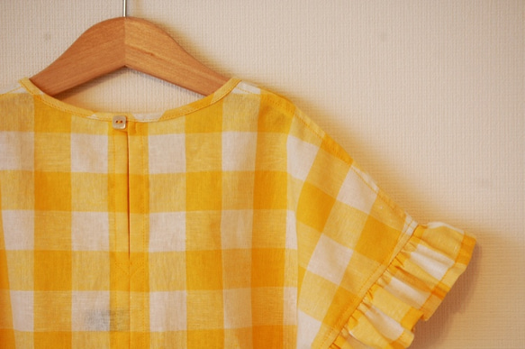 ギンガムチェックプルオーバー（gingham/yellow） 3枚目の画像