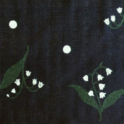 ハンカチスタイ （muguet/navy） 6枚目の画像