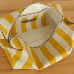 オムツポーチ （stripe/mustard） 3枚目の画像