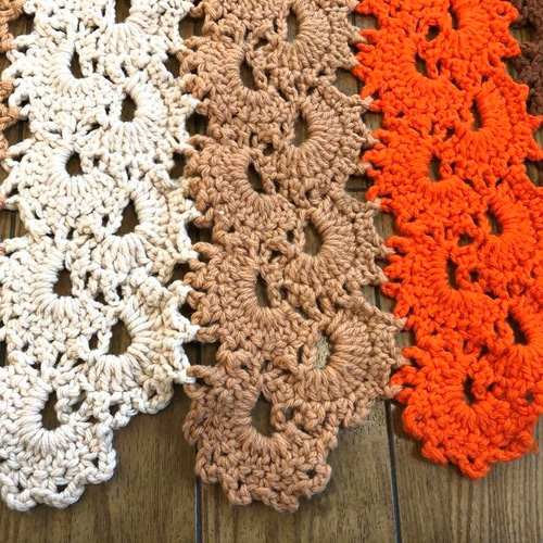 手編みかぎ針編み マルチクロス・マルチカバー2 150×82 その他