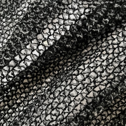ざっくり編みのループ ニット・チュニック ポンチョ✴︎ブラック×グレー 8枚目の画像
