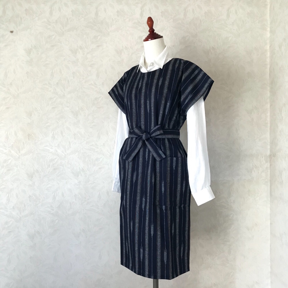【ご奉仕品】和柄・ストレート ワンピース✳︎選べるカラー・5色