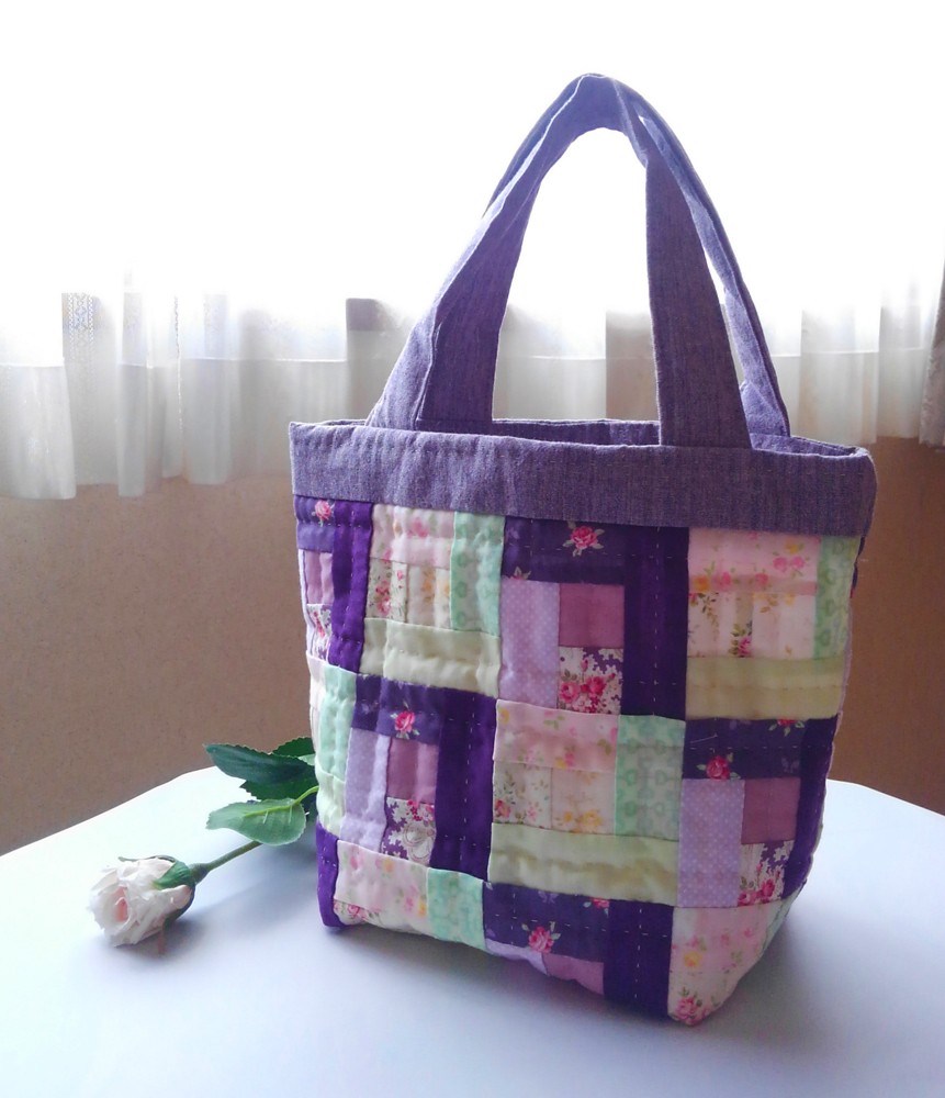 パッチワーク小型トート[送料無料]