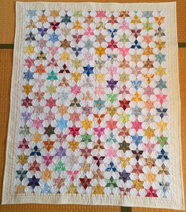 パッチワークキルトタペストリーハンドメイド 太陽柄