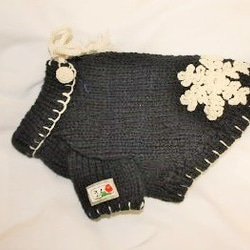 あったか手編みセーター！(雪の結晶柄セーター） 4枚目の画像
