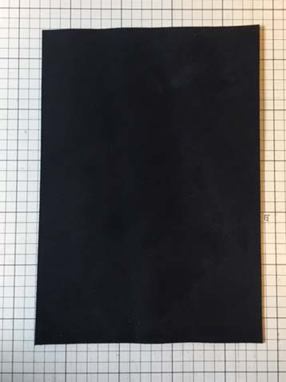 お買得国産スエード皮革　黒　A4サイズ 1枚目の画像