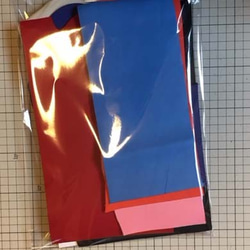 お買い得ハギレ皮革パック（はがき～A4サイズ）250g 3枚目の画像