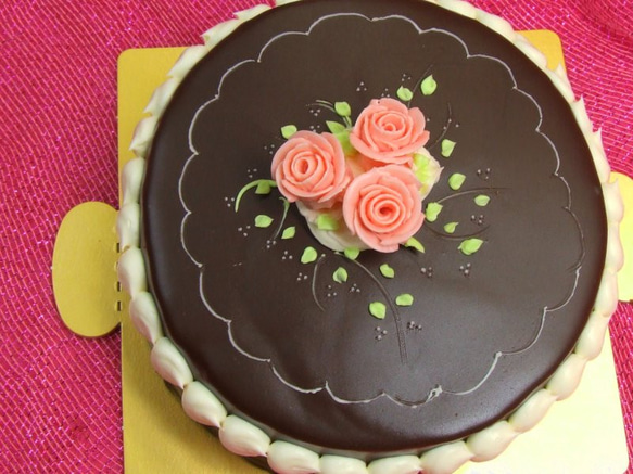 昔懐かしいチョコデコレーション12ｃｍ 3枚目の画像