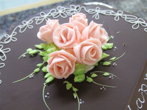 昔懐かしいチョコレートデコレーションケーキ 21cm