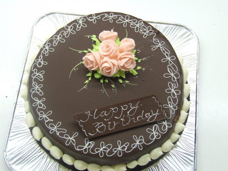 昔懐かしいチョコレートデコレーションケーキ 21cm