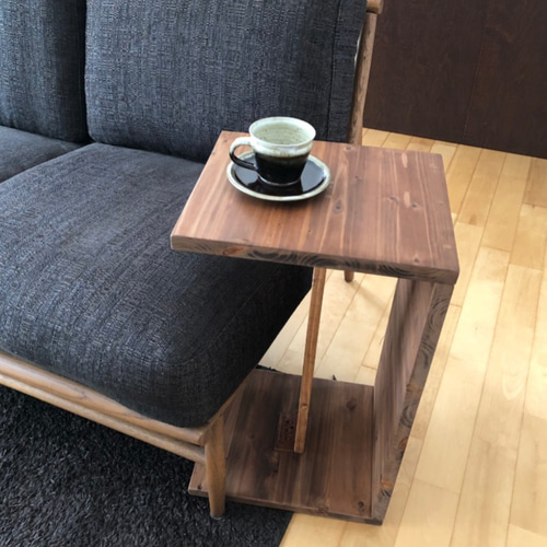 2WAYサイドテーブル 縦横使える サイドテーブル san 通販 6307978