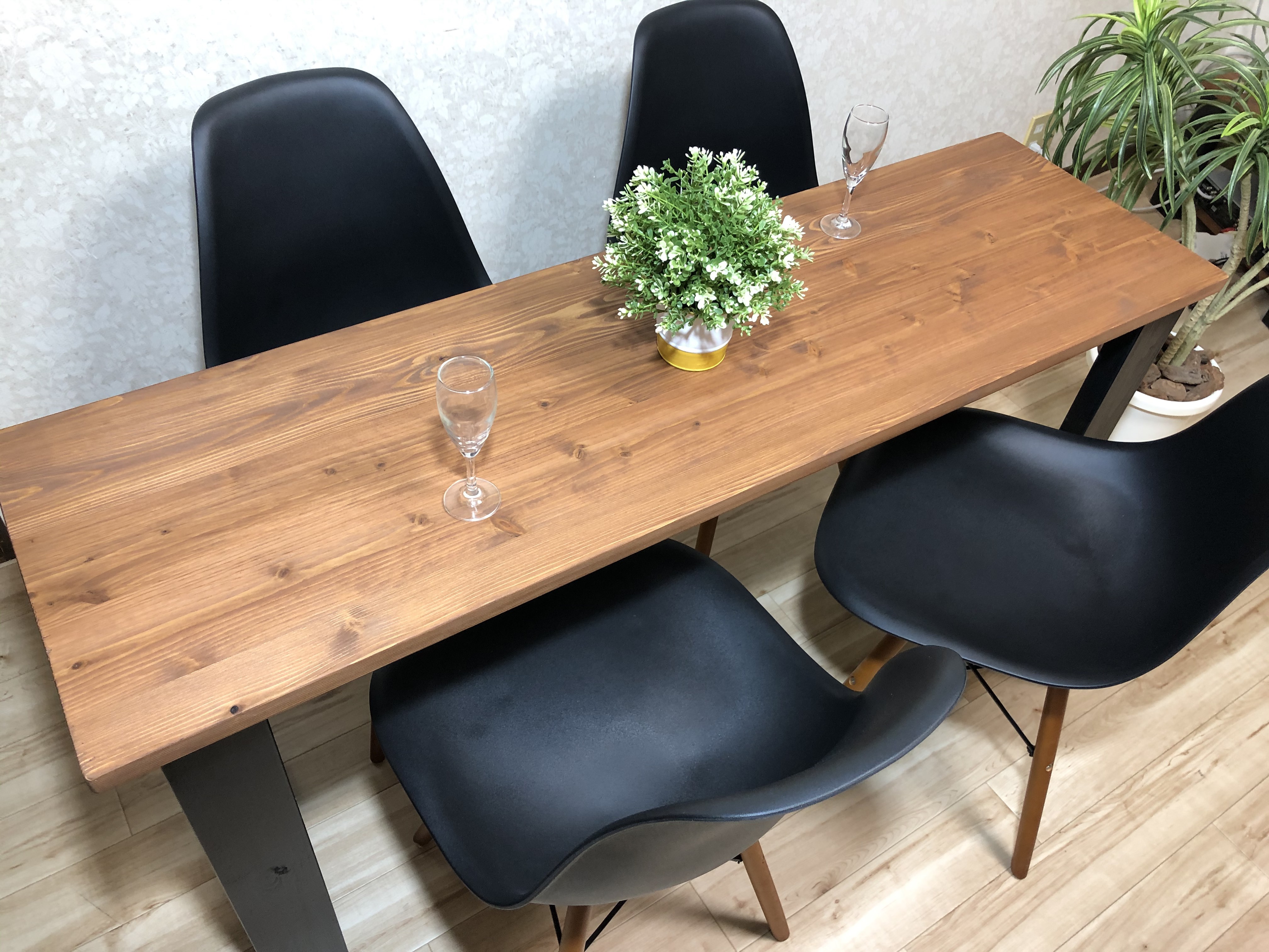 1400×410 カウンターテーブル(木製脚)