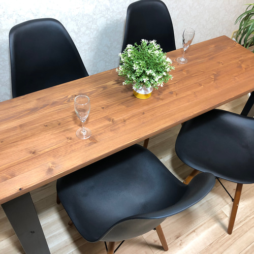 1400×410 カウンターテーブル(木製脚) ダイニングテーブル san 通販