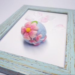 羊毛氈~花系列:櫻花髮圈 第2張的照片