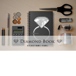 [RayDot]☆1000カラット☆ハート型ダイヤモンドノート（サンゴレッド） 4枚目の画像