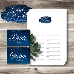 受付サイン・芳名帳】ウェルカムスペース 結婚式 ウェディング 星 空