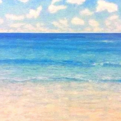 海の絵　no.028   A4 3枚目の画像