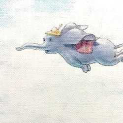 Yoi ゾウ　絵画 Yoi 焼け ゾウ 絵画