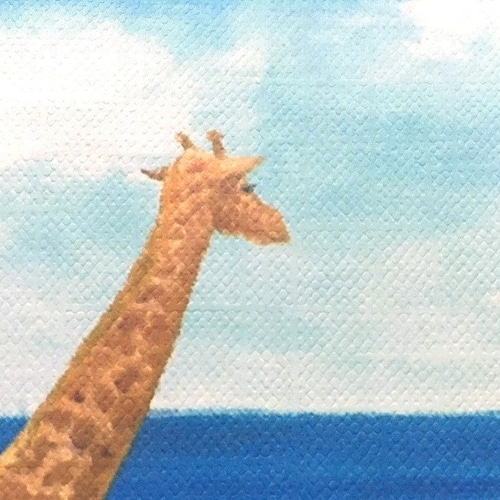きりんオリジナル絵画 ポップなキリン🦒 #キリン #麒麟 #giraffe #アート #絵画