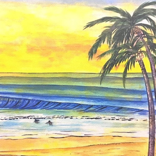 海の絵 north sunset 絵画 art iroiro 通販 5558351｜Creema(クリーマ)