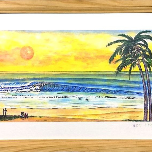 海の絵 north sunset 絵画 art iroiro 通販 5558351｜Creema