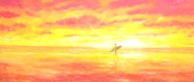 海の絵 sunsurfer 絵画 art iroiro 通販 5558366｜Creema(クリーマ)