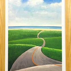 道の絵　海の絵　road 4枚目の画像