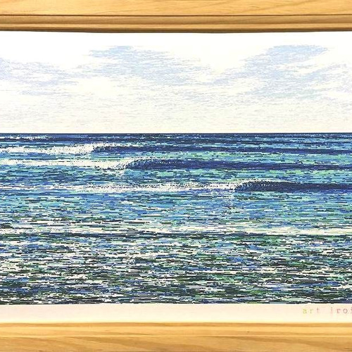 波の絵 波の絵 pcd5 surf art 絵画 art iroiro 通販 5558478｜Creema