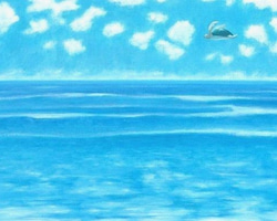 海の絵 海の絵 no.028 A4 絵画 art iroiro 通販 5558167｜Creema(クリーマ)