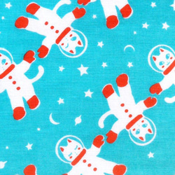 白貓雲母系列旅遊的毛巾“太空民間舞蹈（淡藍色空間）”空間 第1張的照片
