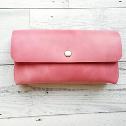 【一点物】薄くて小さい長財布　| ハンドメイド 手染め 手縫い 一点物】薄くて小さい長財布 | ハンドメイド 手染め 手縫い 楽天