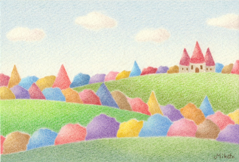 オリジナルキャラクター 色鉛筆画 2L判 オリジナルキャラクター 色鉛筆画 2L判