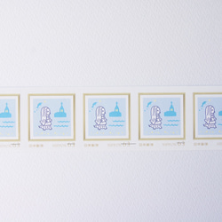 アマビエさま63円切手 5枚 「天草の海へ」 2枚目の画像