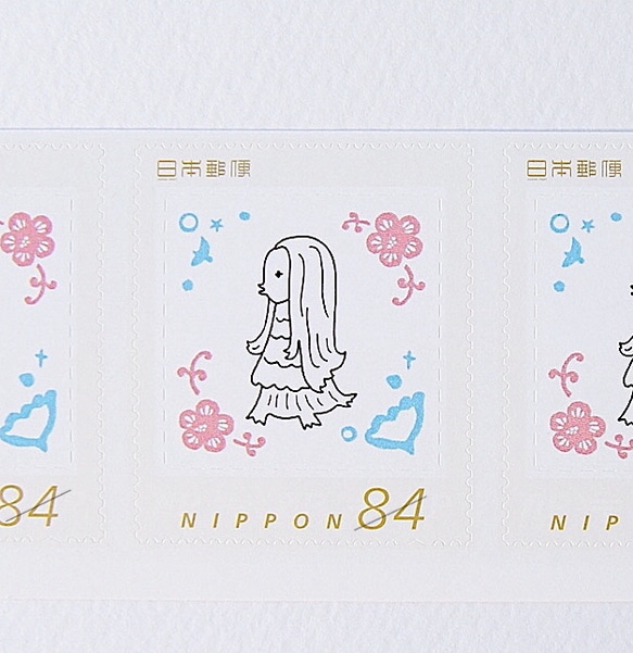 ※アマビエさま84円切手5枚　海の花 1枚目の画像