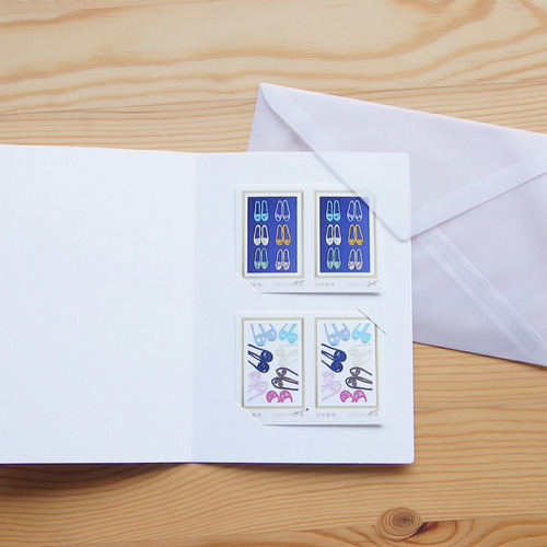 84円切手 Happy shoes!2色セット 封筒・便せん armeria 通販