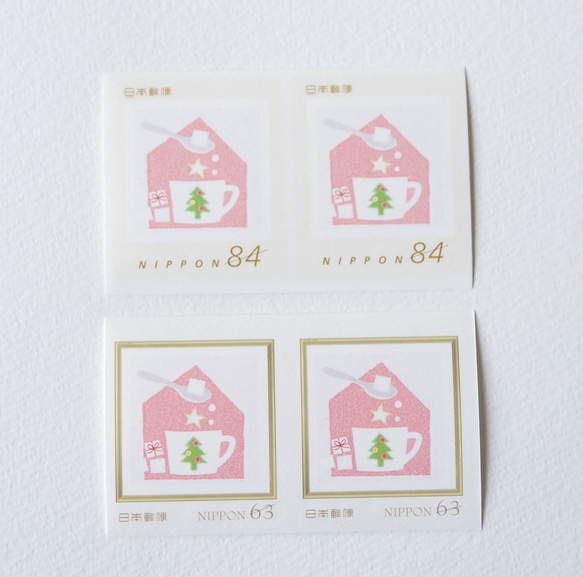 ※切手　小さなクリスマス　84円　63円セット　 2枚目の画像