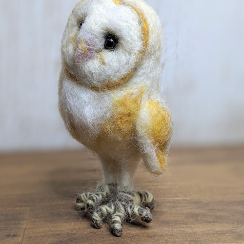 メンフクロウ07 羊毛フェルト 青工房seikobo 通販 11031015｜Creema