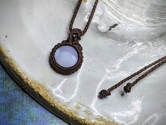 ブルーレースアゲート ネックレス・ペンダント 青工房seikobo