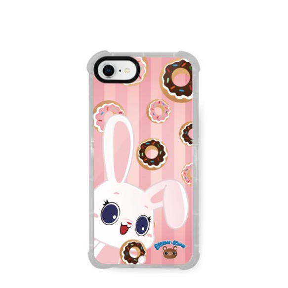 可愛動物手機殼 iPhone 8 Transparent Bumper Case - YUKI & DONUTS 第1張的照片