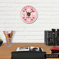 可愛動物圓形掛牆鐘 Round Wall Clock -Yuki 第2張的照片