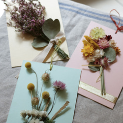小花生活_自然生活乾燥花裝飾卡、花束卡、壁掛（櫻花粉） 第4張的照片